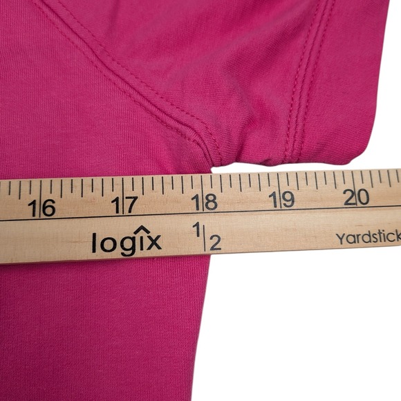 Juicy by Juicy Couture Terry Logo T-Shirt Dress Medium Pink Barbiecore Preppy - Picture 5 of 8